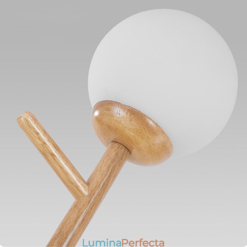 Lampă de suspendare nordică creativă din lemn