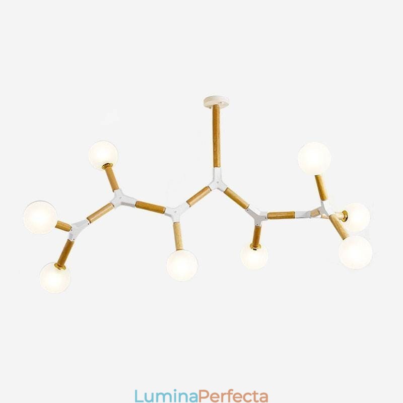 Lampă suspendată Nordic Magic Bean Iluminat creativ din lemn