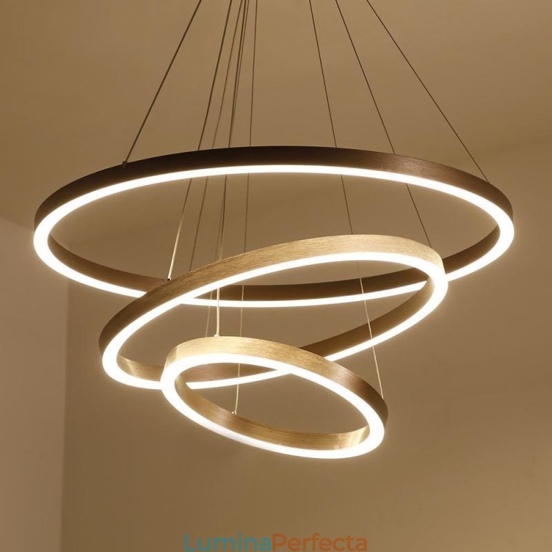 Lampă suspendată Drawing Craft Lampă 3 Inele 80+60+40cm
