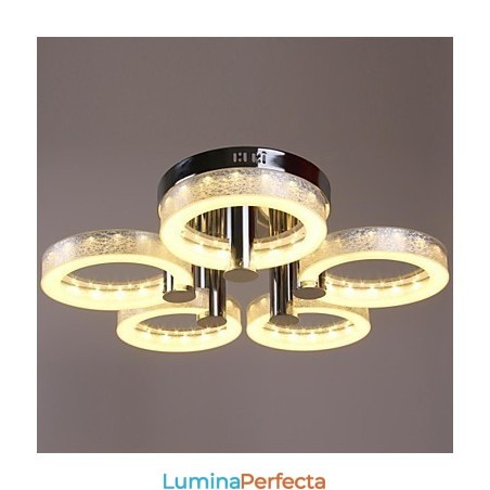Candelabru acrilic cu 5 lumini (finisaj cromat) Candelabru acrilic cu 5 lumini (finisaj cromat)