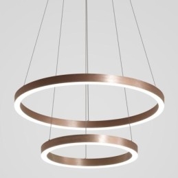 Lampă suspendată Drawing Craft 2 Inele Lampă 60+40cm