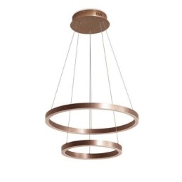 Lampă suspendată Drawing Craft 2 Inele Lampă 60+40cm