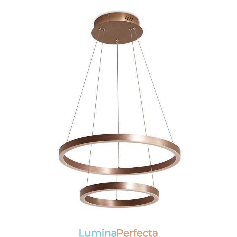 Lampă suspendată Drawing Craft 2 Inele Lampă 60+40cm