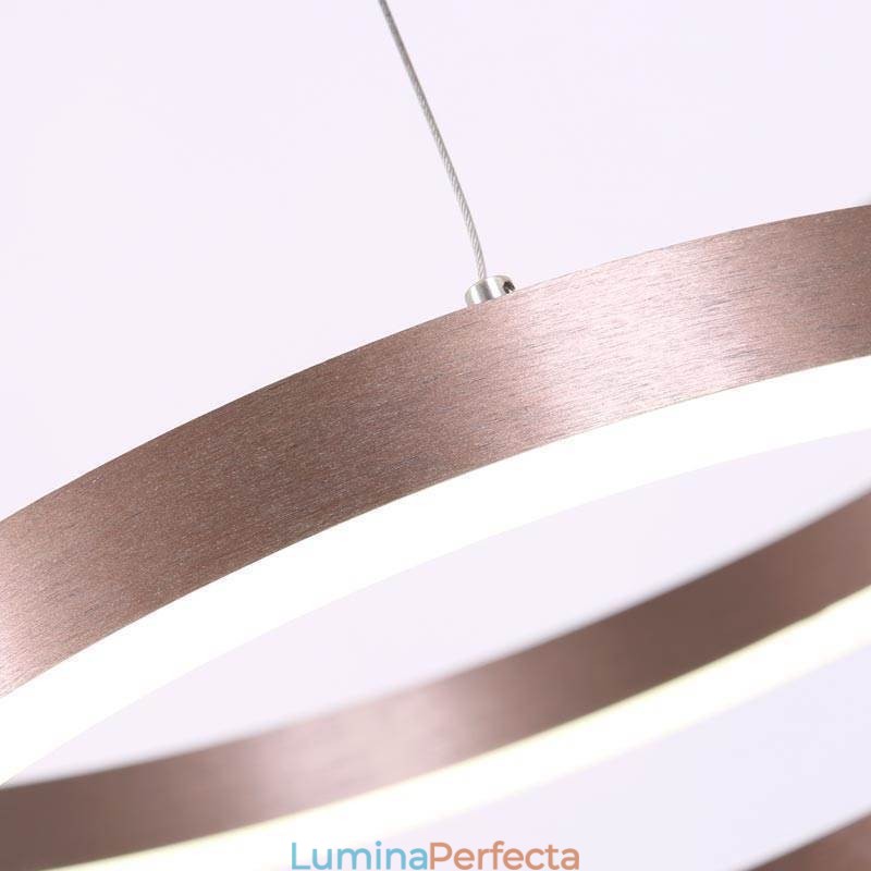 Lampă suspendată Drawing Craft 2 Inele Lampă 60+40cm