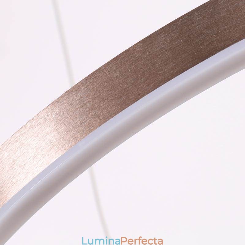 Lampă suspendată Drawing Craft 2 Inele Lampă 60+40cm