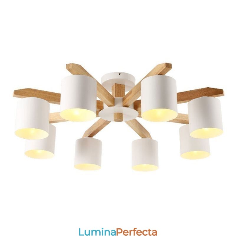 Lampă suspendată Nordic Log Macaron