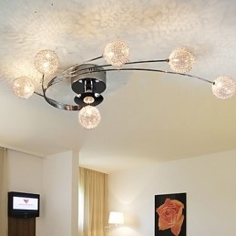 Plafoniera Becuri Modern Living Incluse 6 lumini