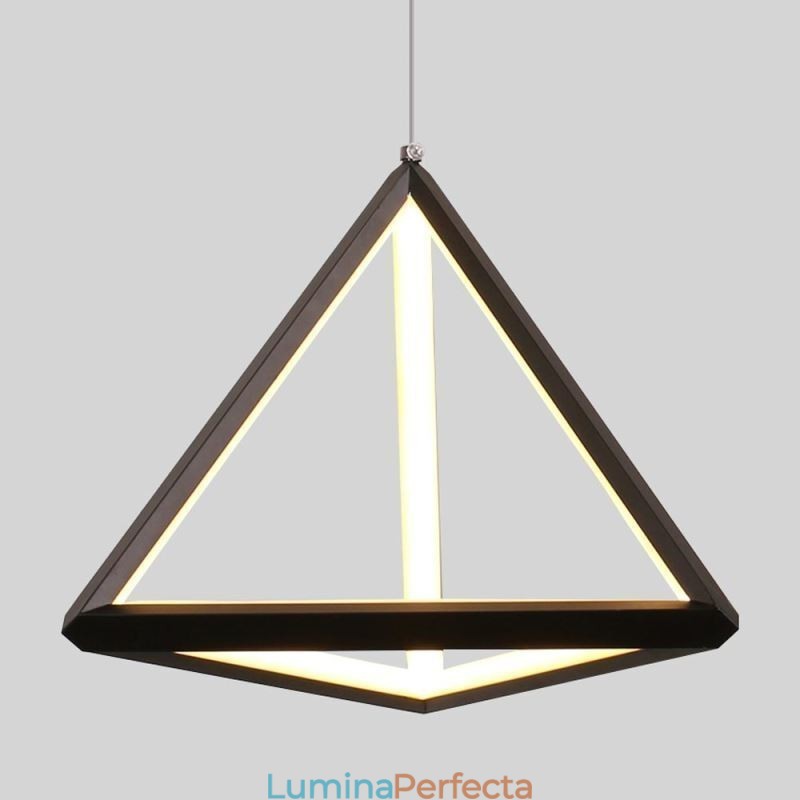 Lampă de suspendare postmodernă Lumină triunghiulară geometrică Lampă creativă de iluminat