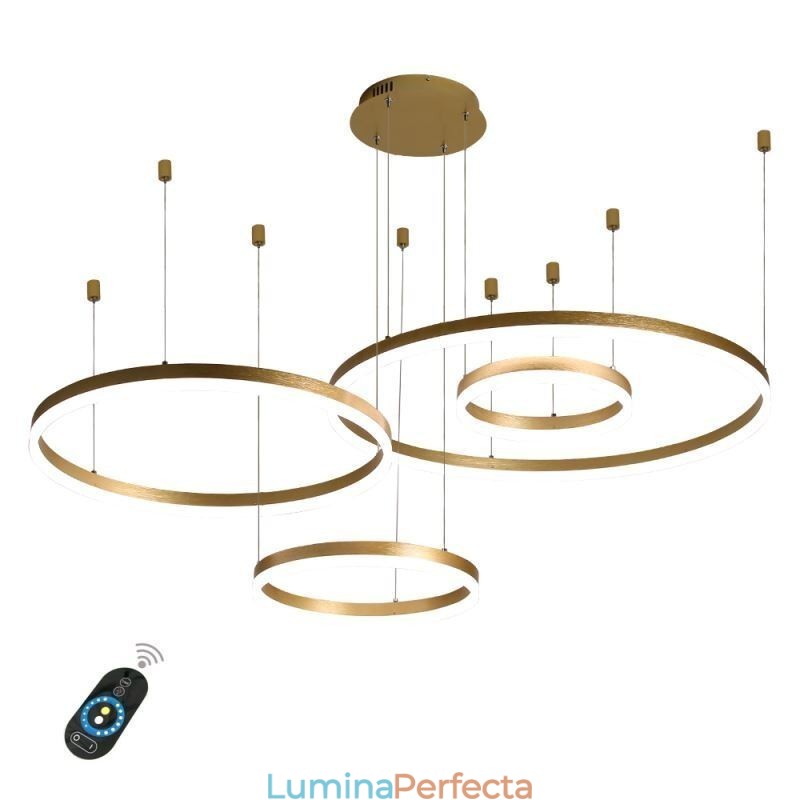Lampă suspendată postmodernă Lampă suspendată în formă de inel acrilic