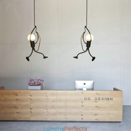 Lampă modernă, simplă, în formă de omuleț, lumină creativă Lampă modernă, simplă, în formă de omuleț, lumină creativă