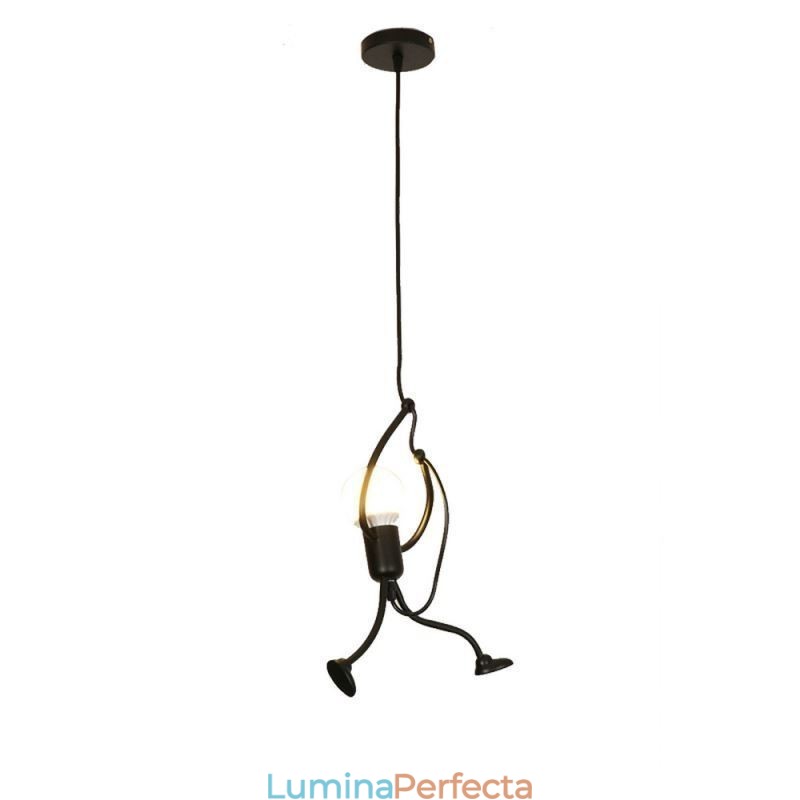 Lampă modernă, simplă, în formă de omuleț, lumină creativă
