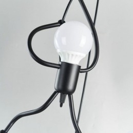 Lampă modernă, simplă, în formă de omuleț, lumină creativă