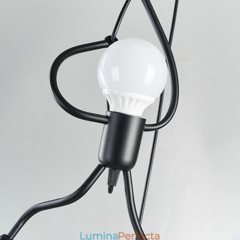 Lampă modernă, simplă, în formă de omuleț, lumină creativă
