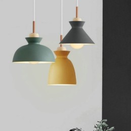 Lampă suspendată Nordic Metal Dom Macaron Culori Lampă
