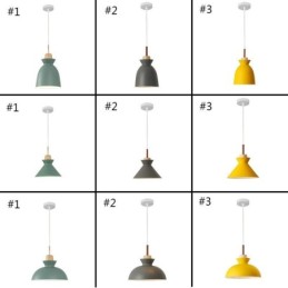 Lampă suspendată Nordic Metal Dom Macaron Culori Lampă