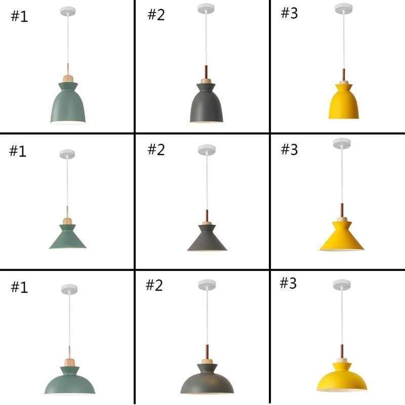 Lampă suspendată Nordic Metal Dom Macaron Culori Lampă