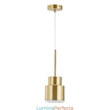 Lampă cu pandantiv din sticlă postmodernă Lampă cu cilindru auriu Lumină strălucitoare Lampă cu pandantiv din sticlă postmodernă Lampă cu cilindru auriu Lumină strălucitoare
