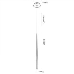 Lampă suspendată contemporană în formă de cilindru Iluminare ploaia de meteoriți
