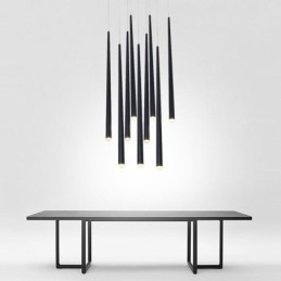 Lampă suspendată contemporană în formă de cilindru Iluminare ploaia de meteoriți