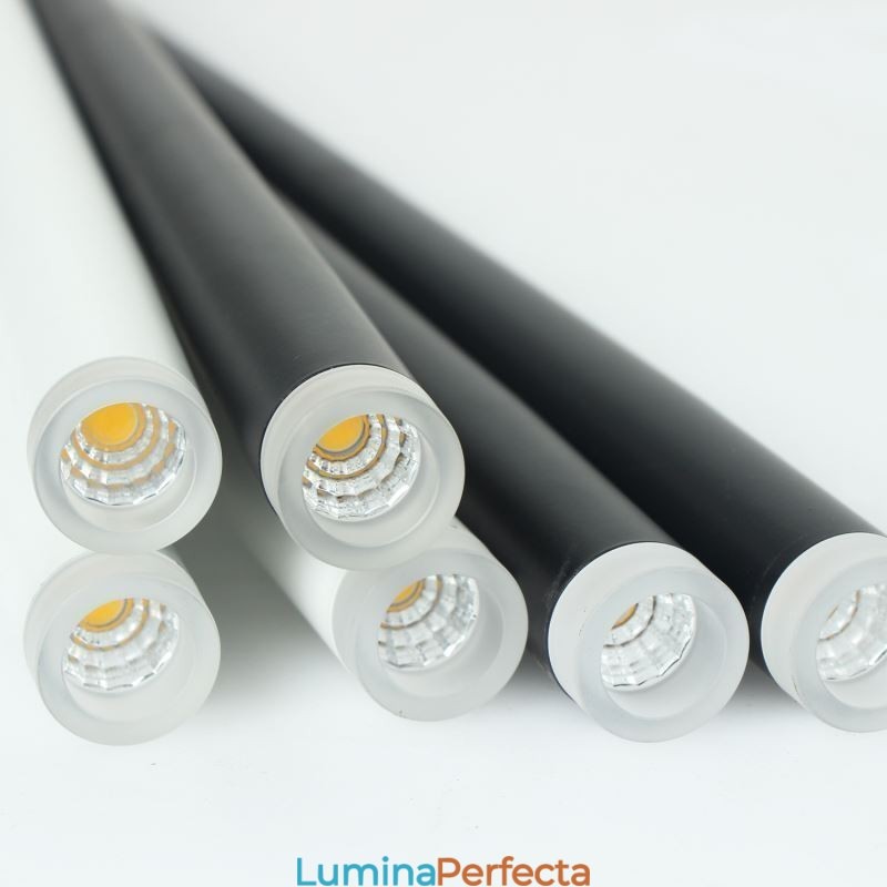 Lampă suspendată contemporană în formă de cilindru Iluminare ploaia de meteoriți
