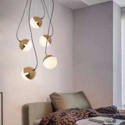 Lampă suspendată Nordic Cluster Lampă creativă în formă de cerc