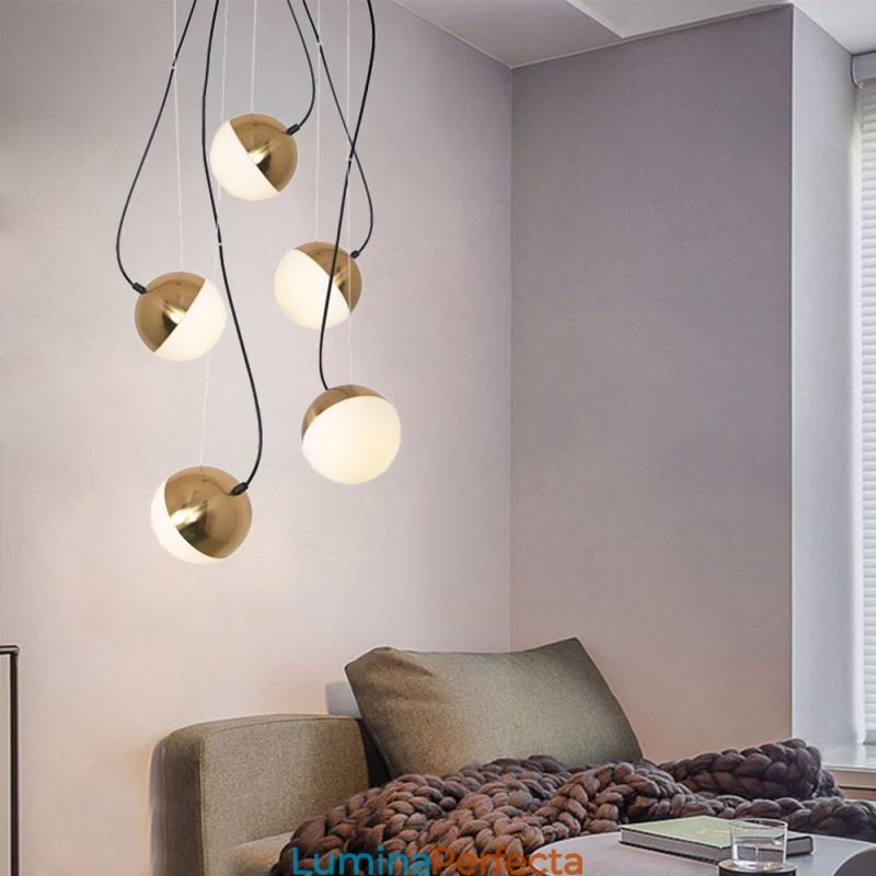 Lampă suspendată Nordic Cluster Lampă creativă în formă de cerc