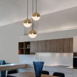 Lampă cu pandantiv cu bile nordice Iluminat modern creativ în formă rotundă