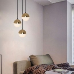 Lampă cu pandantiv cu bile nordice Iluminat modern creativ în formă rotundă