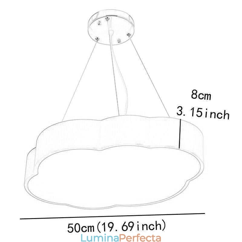 Lampă suspendată Lampă modernă simplă în nor Iluminat creativ din desene animate