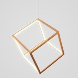 Lampă suspendată postmodernă, aur geometric, suspendat