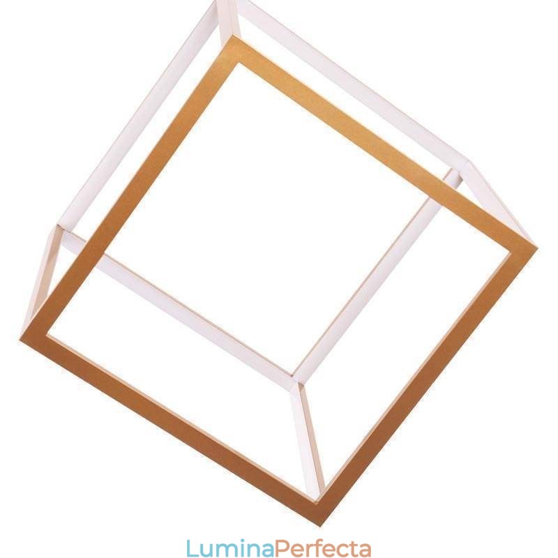 Lampă suspendată postmodernă, aur geometric, suspendat
