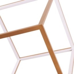 Lampă suspendată postmodernă, aur geometric, suspendat