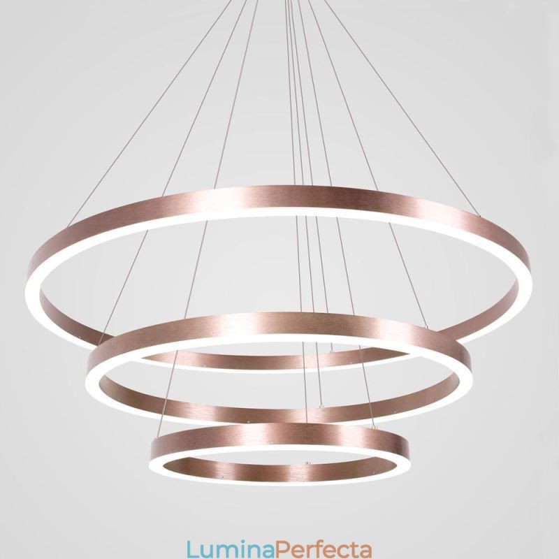 Lampă suspendată Drawing Craft Lampă 3 Inele 80+60+40cm