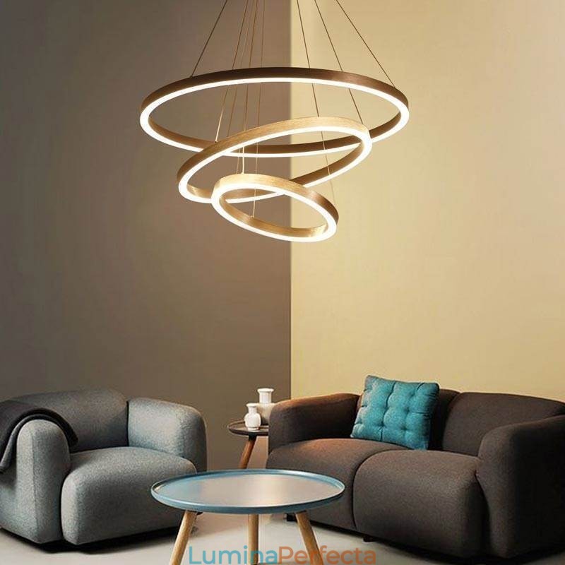 Lampă suspendată Drawing Craft Lampă 3 Inele 80+60+40cm