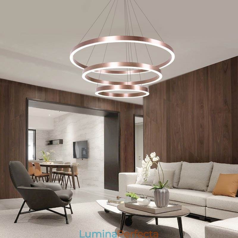 Lampă suspendată Drawing Craft Lampă 3 Inele 80+60+40cm
