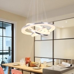 Lampă suspendată modernă din acrilic cu 3 inele 40+30+20cm