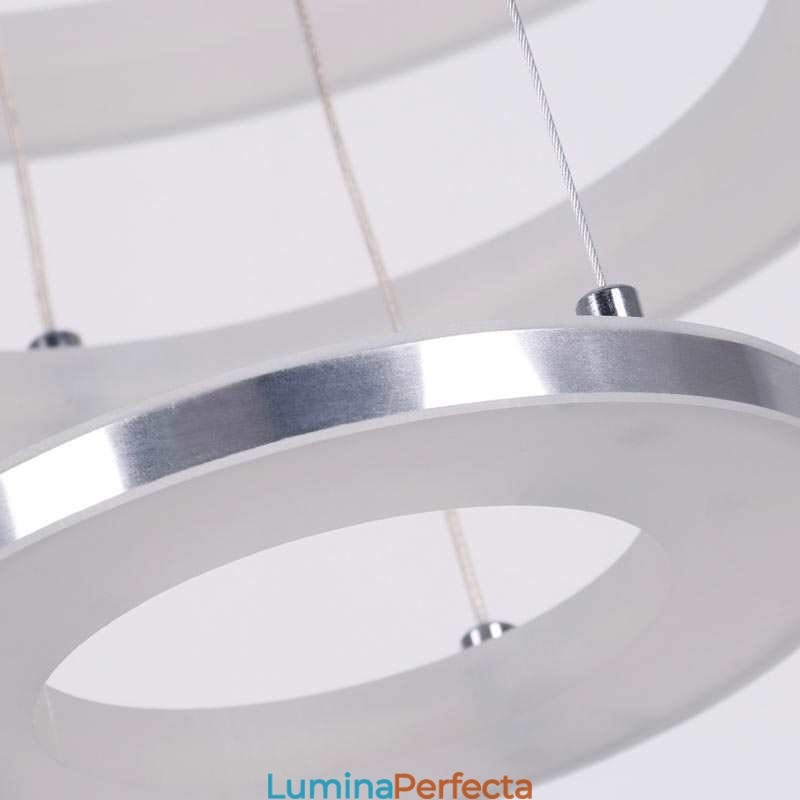 Lampă suspendată modernă din acrilic cu 3 inele 40+30+20cm