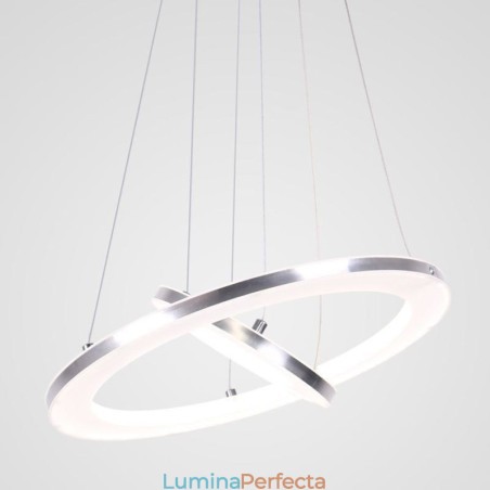 Lampă suspendată Modernă Acrilic 2 Inele 40+20cm Lampă suspendată Modernă Acrilic 2 Inele 40+20cm