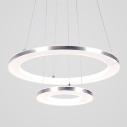 Lampă suspendată Modernă Acrilic 2 Inele 40+20cm