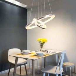 Lampă suspendată Modernă Acrilic 2 Inele 40+20cm