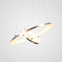 Lampă suspendată Modernă Acrilic 2 Inele 40+20cm