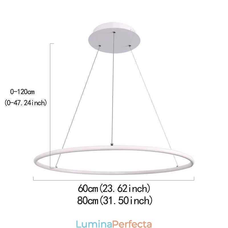 Lampă suspendată modernă cerc 60cm 80cm