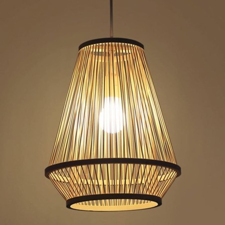 Lampă de noptieră din bambus Lampă de noptieră din bambus