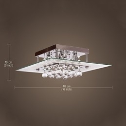 Plafoniera Modern Crystal Living 5 Lumini