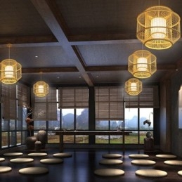 Lantern Bamboo Pandantiv Lampă japoneză creativă