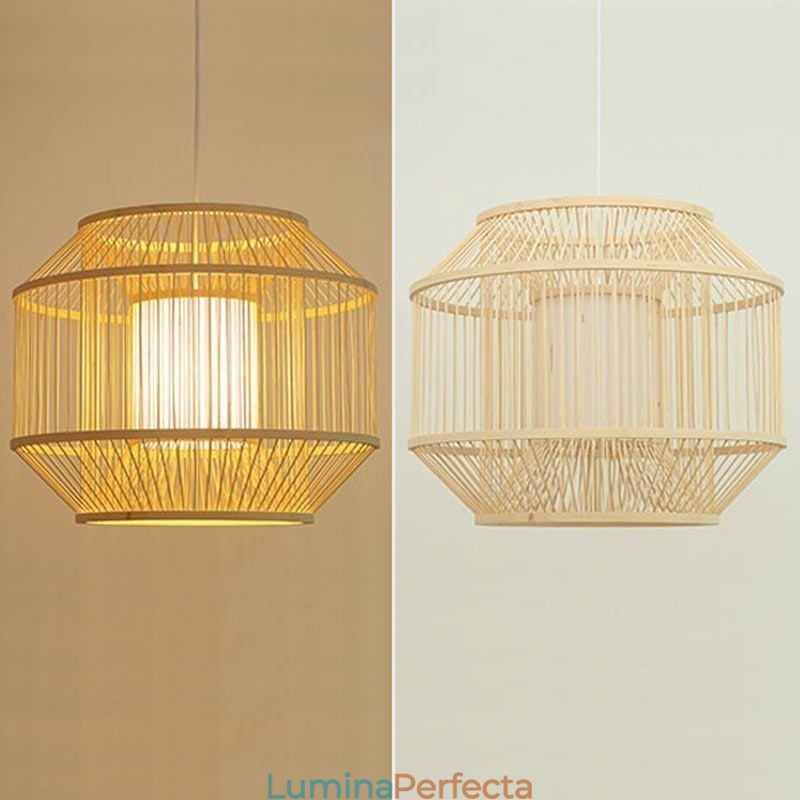 Lantern Bamboo Pandantiv Lampă japoneză creativă
