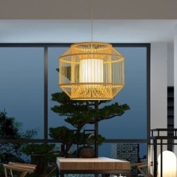 Lantern Bamboo Pandantiv Lampă japoneză creativă
