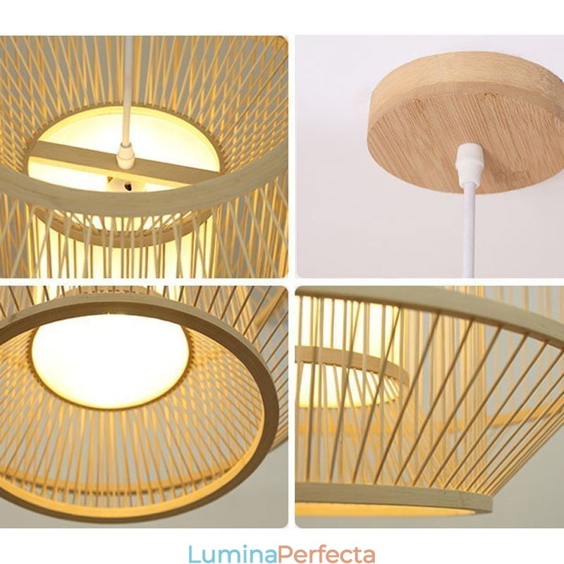 Lantern Bamboo Pandantiv Lampă japoneză creativă
