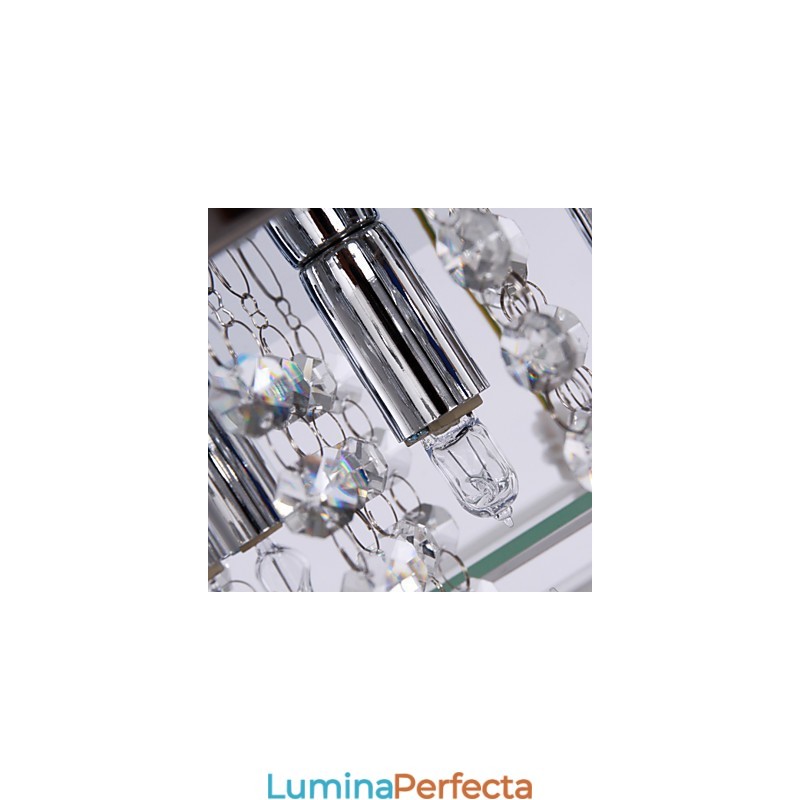 Plafoniera Modern Crystal Living 5 Lumini