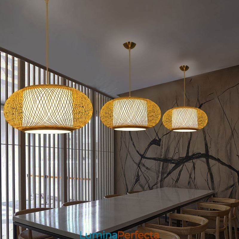 Lampă decorativă din bambus Confort vizual